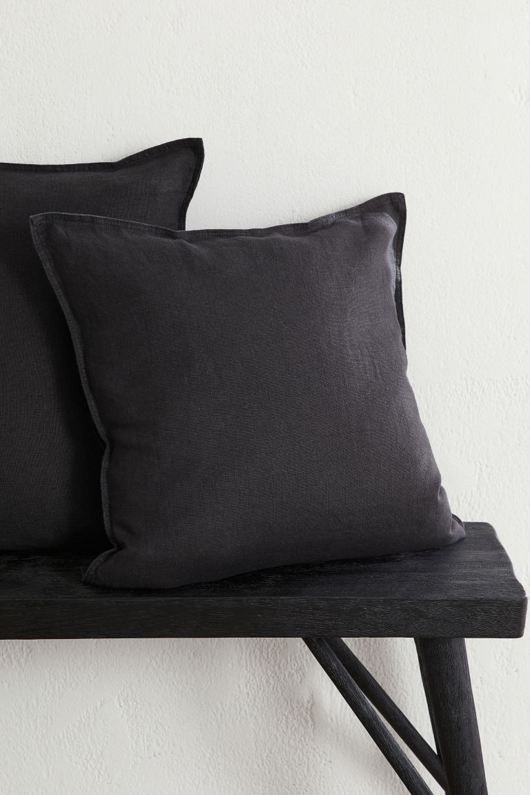 Washed Linen Cushion Cover | H&M (US + CA)