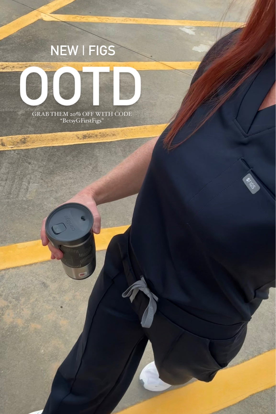 Shop my latest Figs! They just took scrubs to the next level—meet their newest scuba-inspired set. Sleek, stretchy, and smoother than your morning coffee. ☁️ #LikeToKnowIt #FigsScrubs