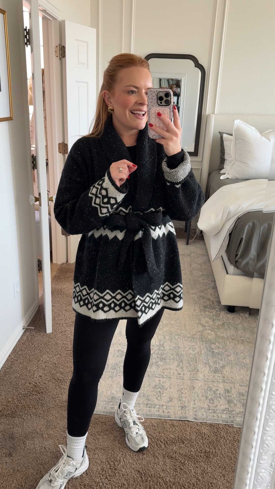 Saturday mom outfit of the day! I love a good wrap cardigan for an easy outfit look that I polished but functional! 

Cardigan: @Revolve 
Leggings: @Spanx 

#LTKootd #LTKdayinmylife #LTKmomlife