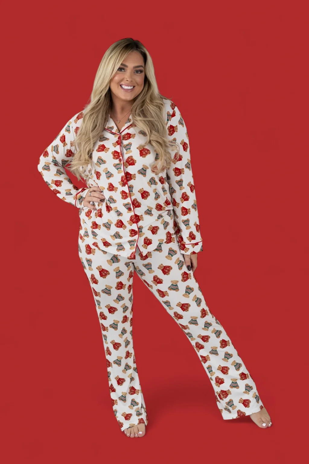 BEAR-Y COZY CHRISTMAS WOMEN'S DREAM FLARE SET | Dream Big Little