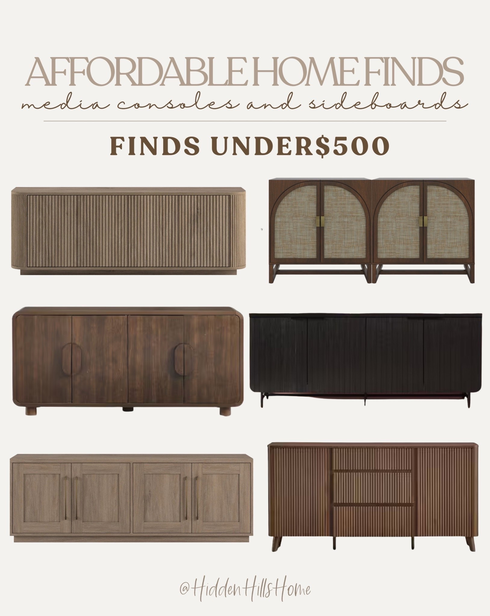 Affordable home decor finds under $500! Sideboards and media console tables! Budget friendly home decor finds #affordable

#LTKHome #LTKSaleAlert