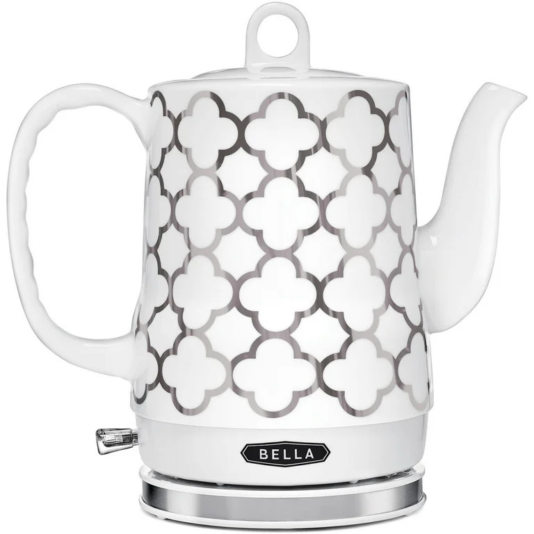 BELLA Ceramic 1.2 Liter Silver Kettle | Walmart (US)