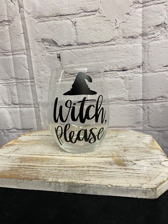 Witch Please Wine Glass - Etsy | Etsy (US)