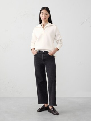 Oversized Scuba Sweatshirt | Banana Republic Factory