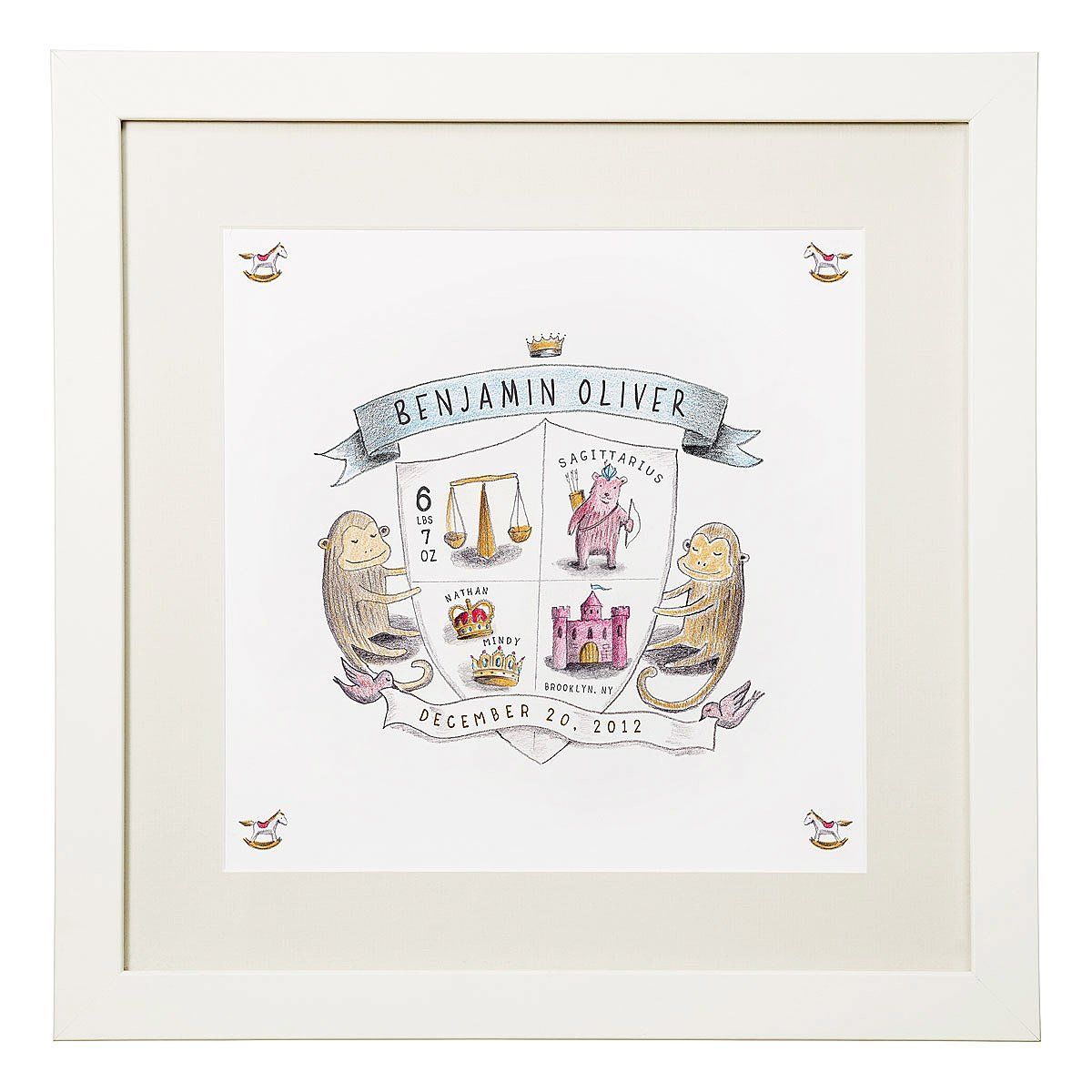 Coat of Arms - Personalized Birth Announcement | UncommonGoods