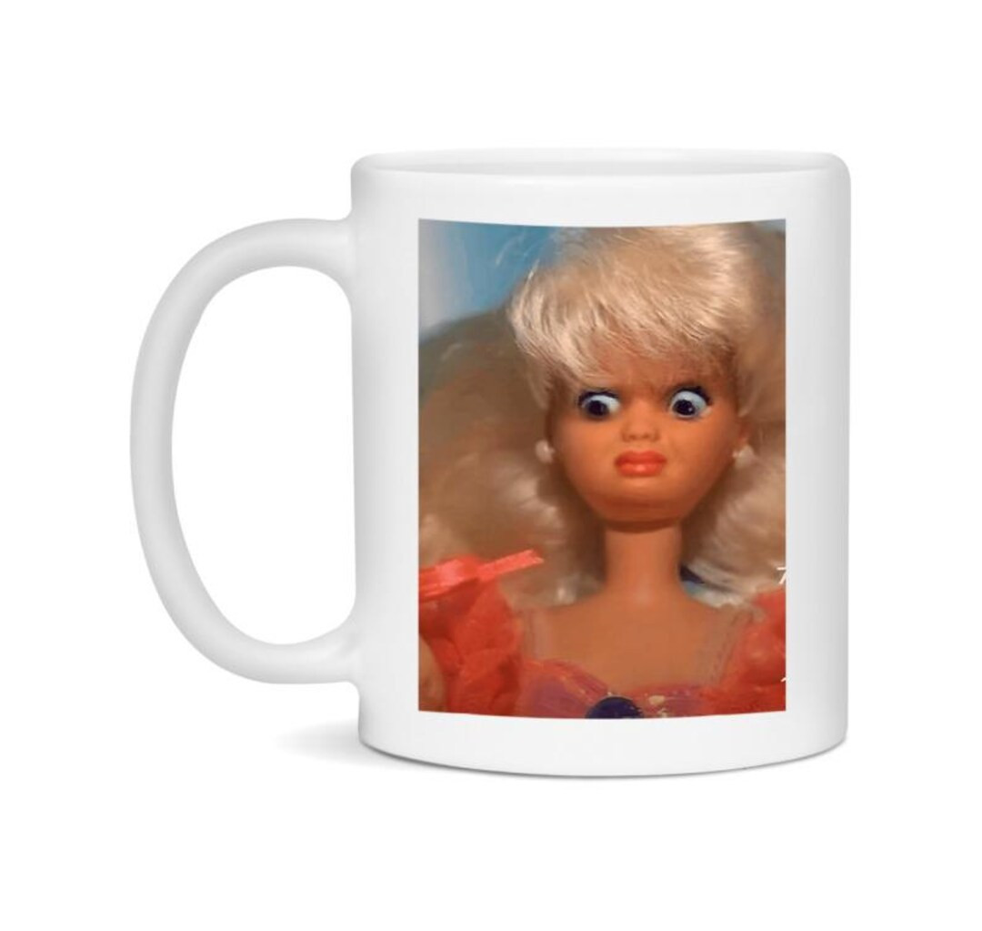 Disgusted Doll Face Mug, Funny Doll Face Meme Mug, Ugly Doll Face Coffee Cup, Ceramic Mug - Etsy | Etsy (US)