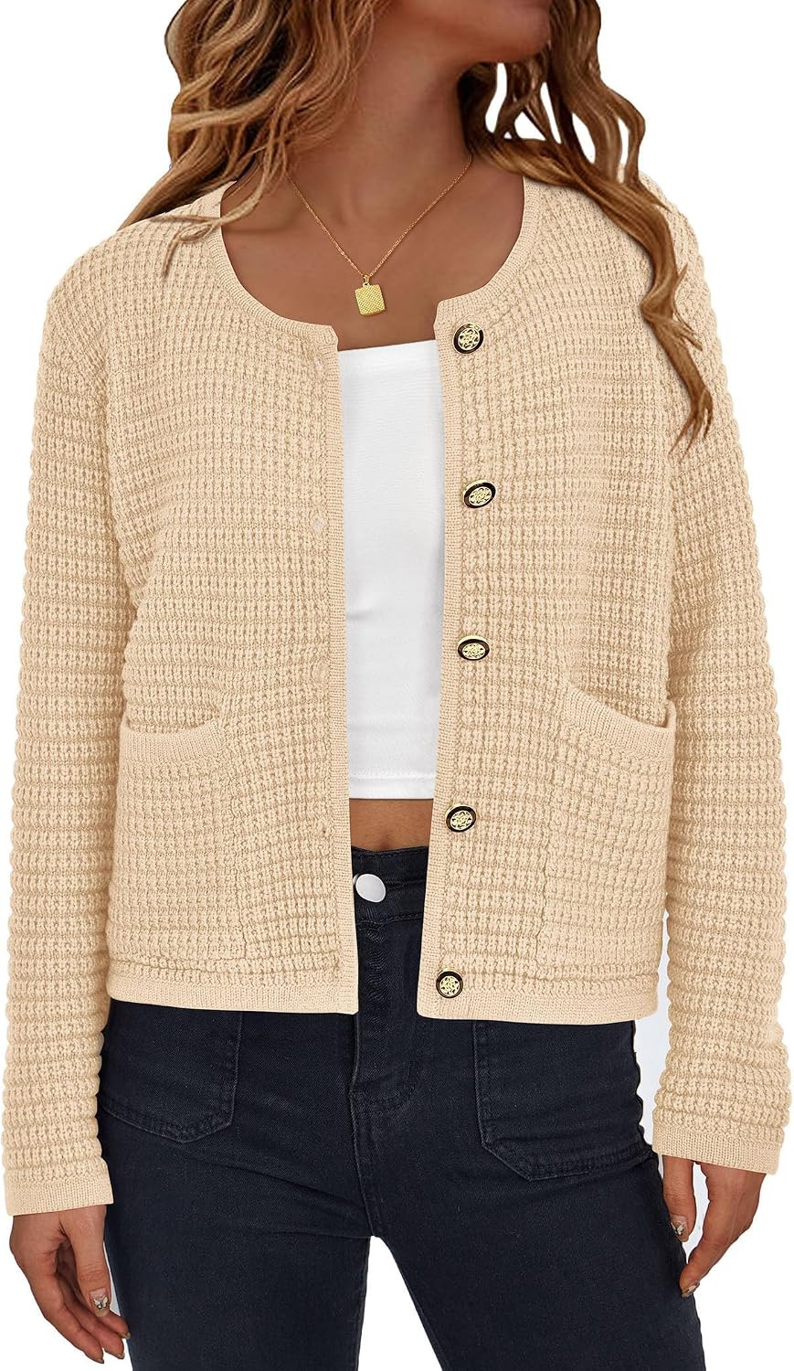 PRETTYGARDEN Women's Knit Cardigan Sweaters Fall Fashion | Amazon (US)
