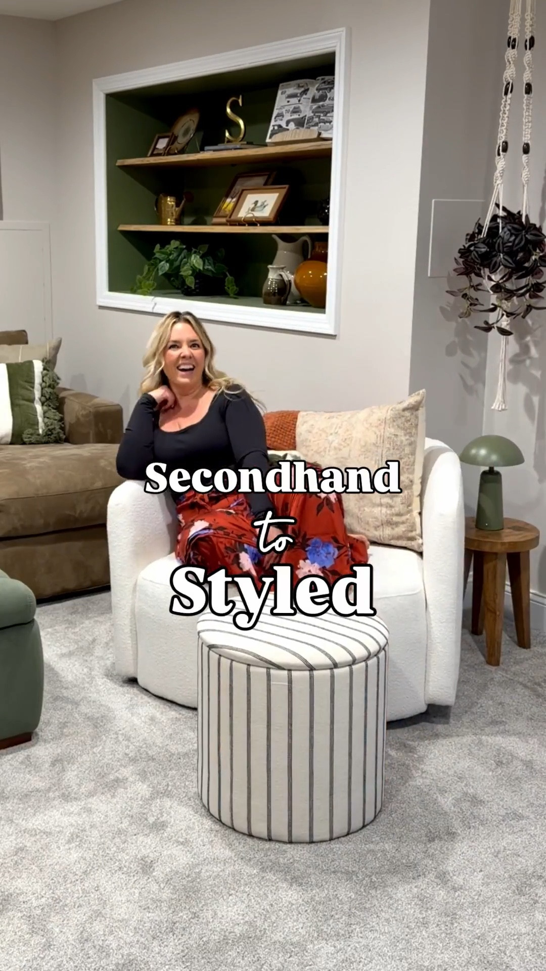 Secondhand to styled with Goodwill finds & old kitchen cabinets I got on Facebook marketplace! 

Console cabinet tutorial:

We thrifted these old kitchen cabinets, added feet, pulls & a stained wood top to make this storage cabinet console! We used 2 upper cabinets as they are more narrow & we joined them with standard cabinet screws. 

I used my fav furniture paint (Fusion) in the color Bayberry bc no sanding is needed! I clean with a deglosser & paint! I do seal some of my “high touch surface” pieces but didn’t do this one. I linked my fav top coat too though. 
*use discount code popofcolorfmp on the Fusion Mineral Paint website!


#LTKHome #LTKOver40