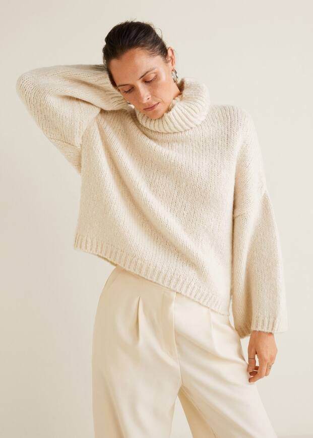 Wool-blend knit sweater - Women | MANGO (US)