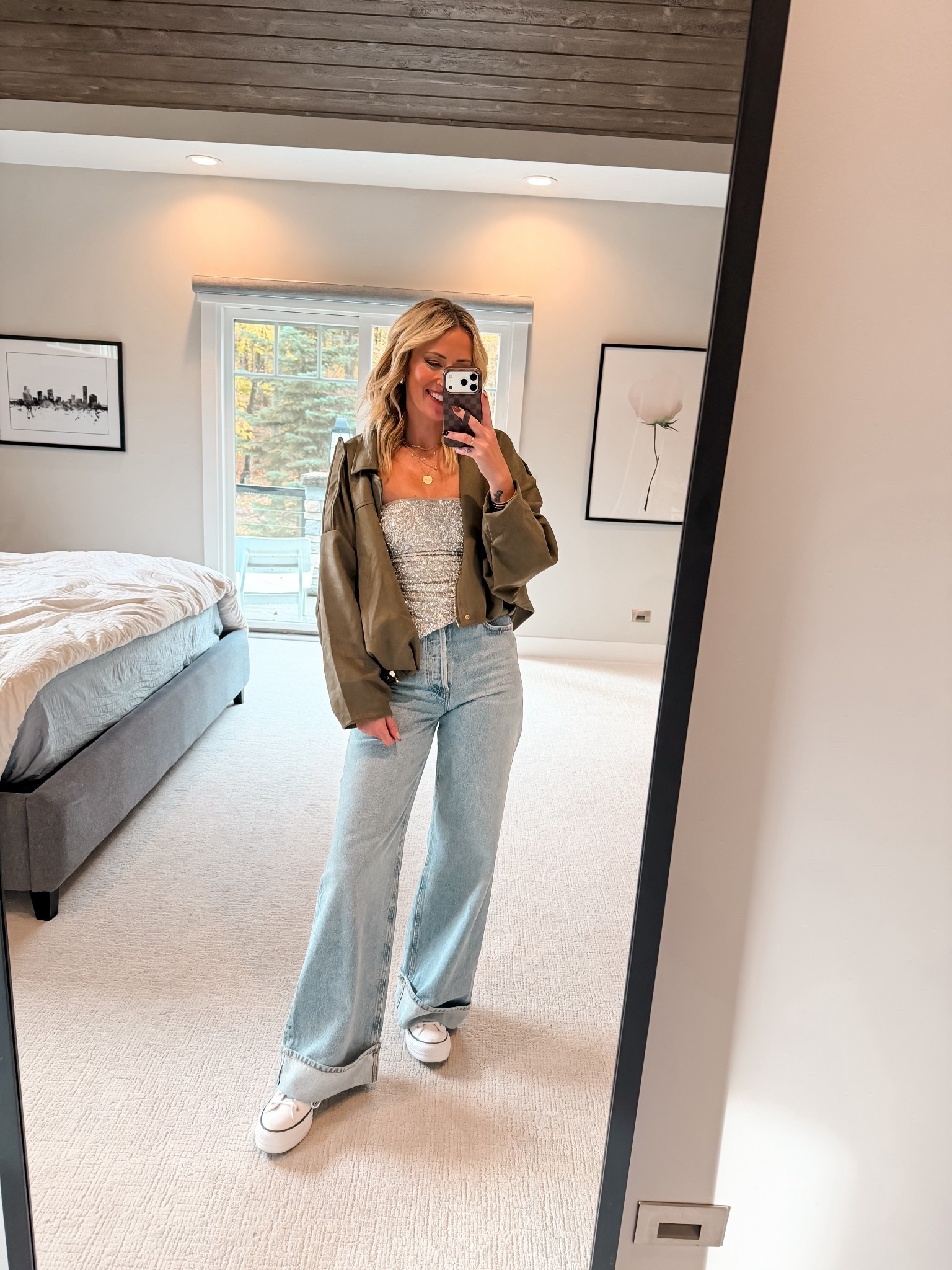 Considered ideas outfits and what to wear for a girls night out to a concert sequin tap