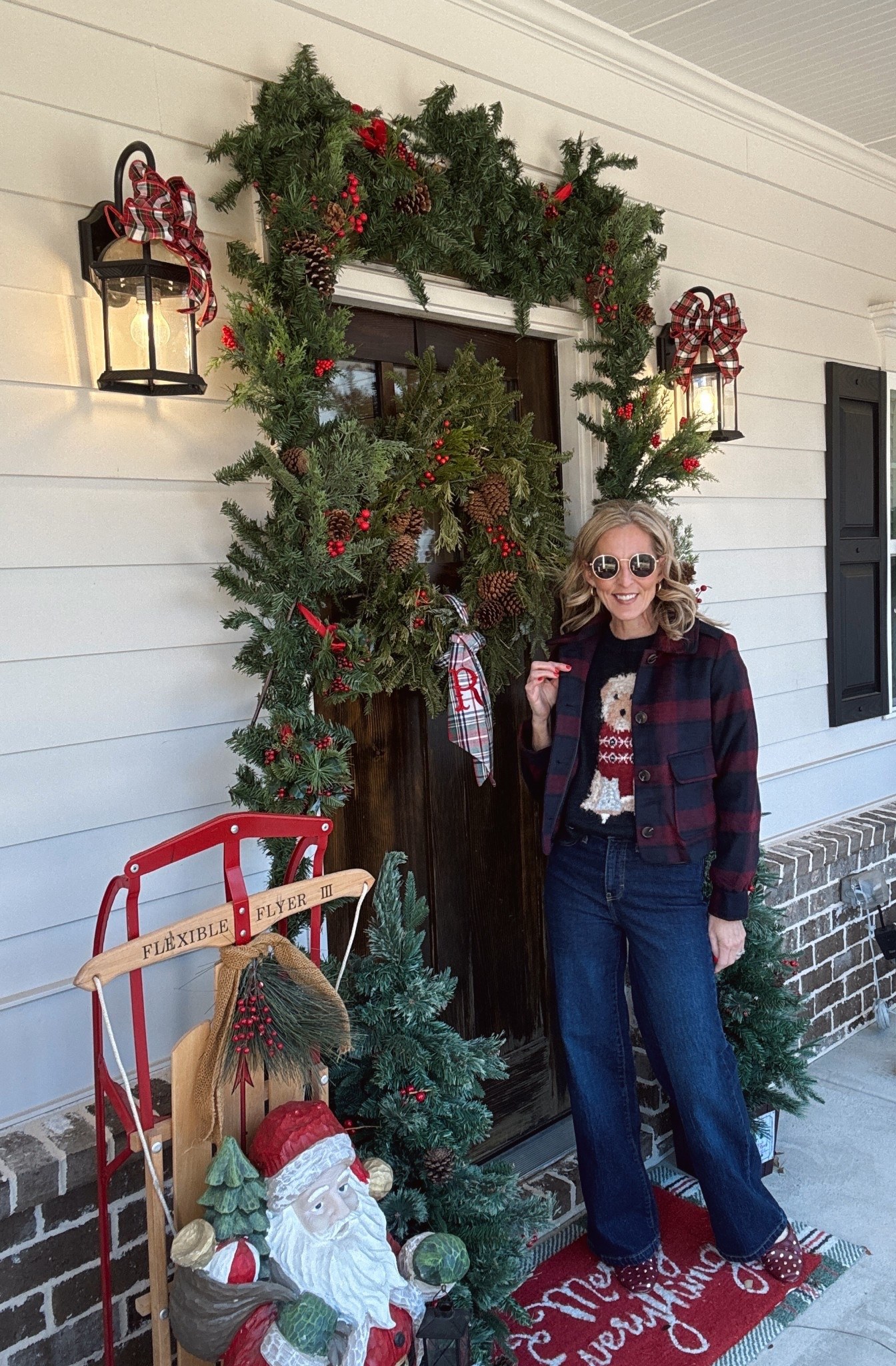 Go ahead and call me an outfit repeater 🤍 because this Target dog sweater has been on heavy weekend rotation. This time I layered it with this adorable cropped coat from Kohl’s—on sale for under $30 today! Proof that your favorite pieces really are meant to be worn on repeat. Grab the ones you love and make them yours, over and over again.  (Linked up some options ) 

#LTKdayinmylife #LTKootd #LTKHoliday