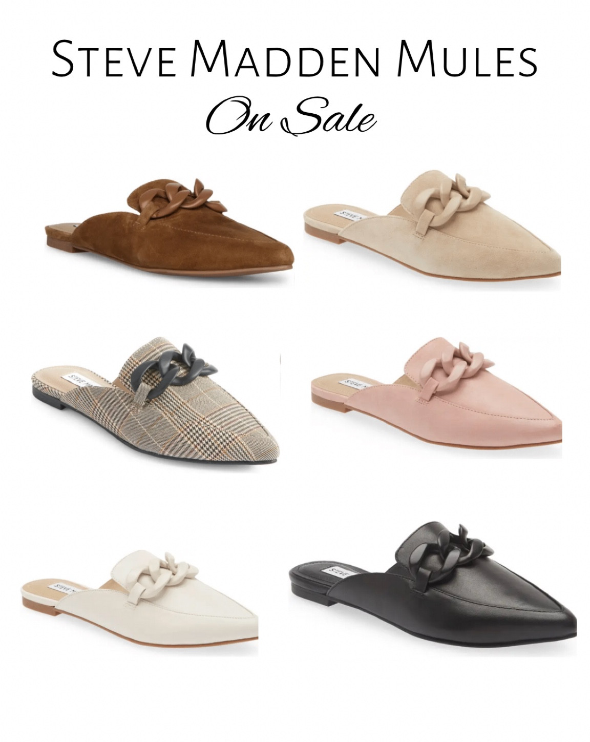 Women’s Steve Madden Mules on sale at Nordstrom 

#LTKunder100 #LTKshoecrush