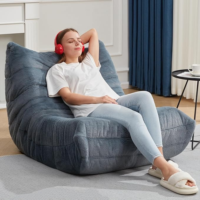 Bean Bag Chairs for Adults Giant Bean Bag Chair Memory Foam BeanBag Chair Bean Bag Sofa with Fill... | Amazon (US)