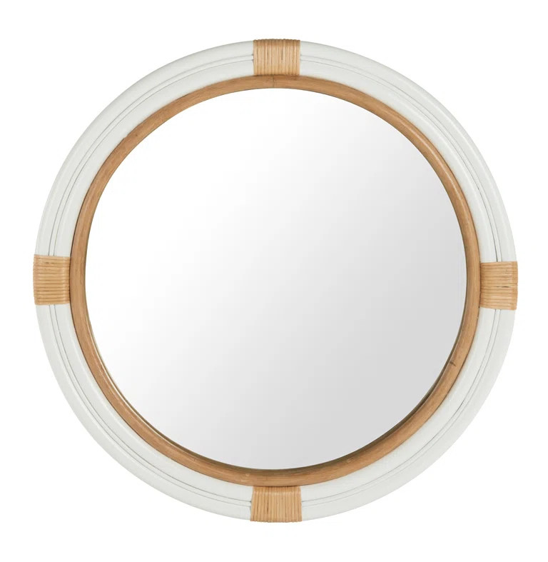 Round Rattan Wall Mirror | Wayfair North America