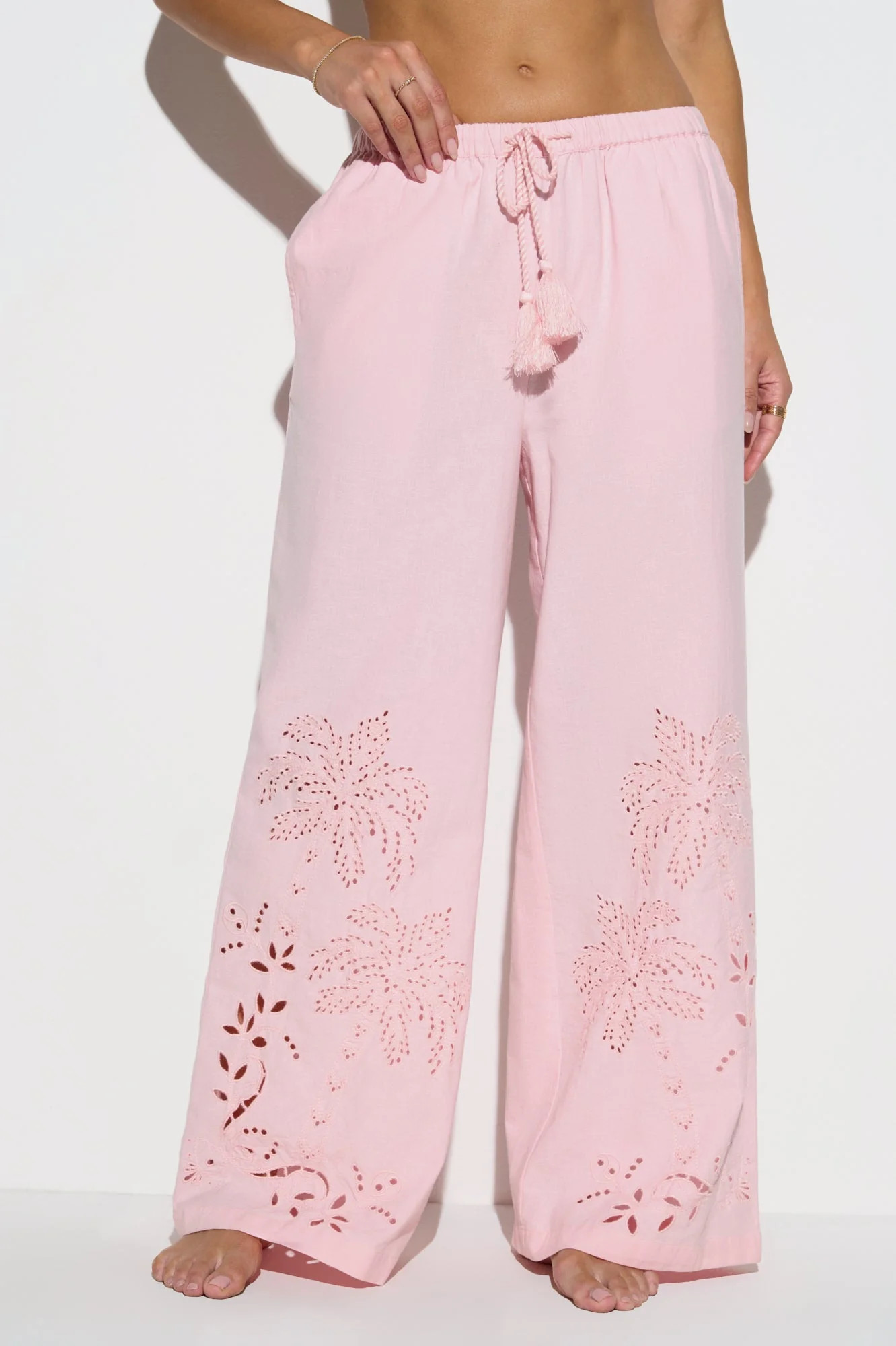 Talia Wide Leg Linen Pant | Spiritual Gangster