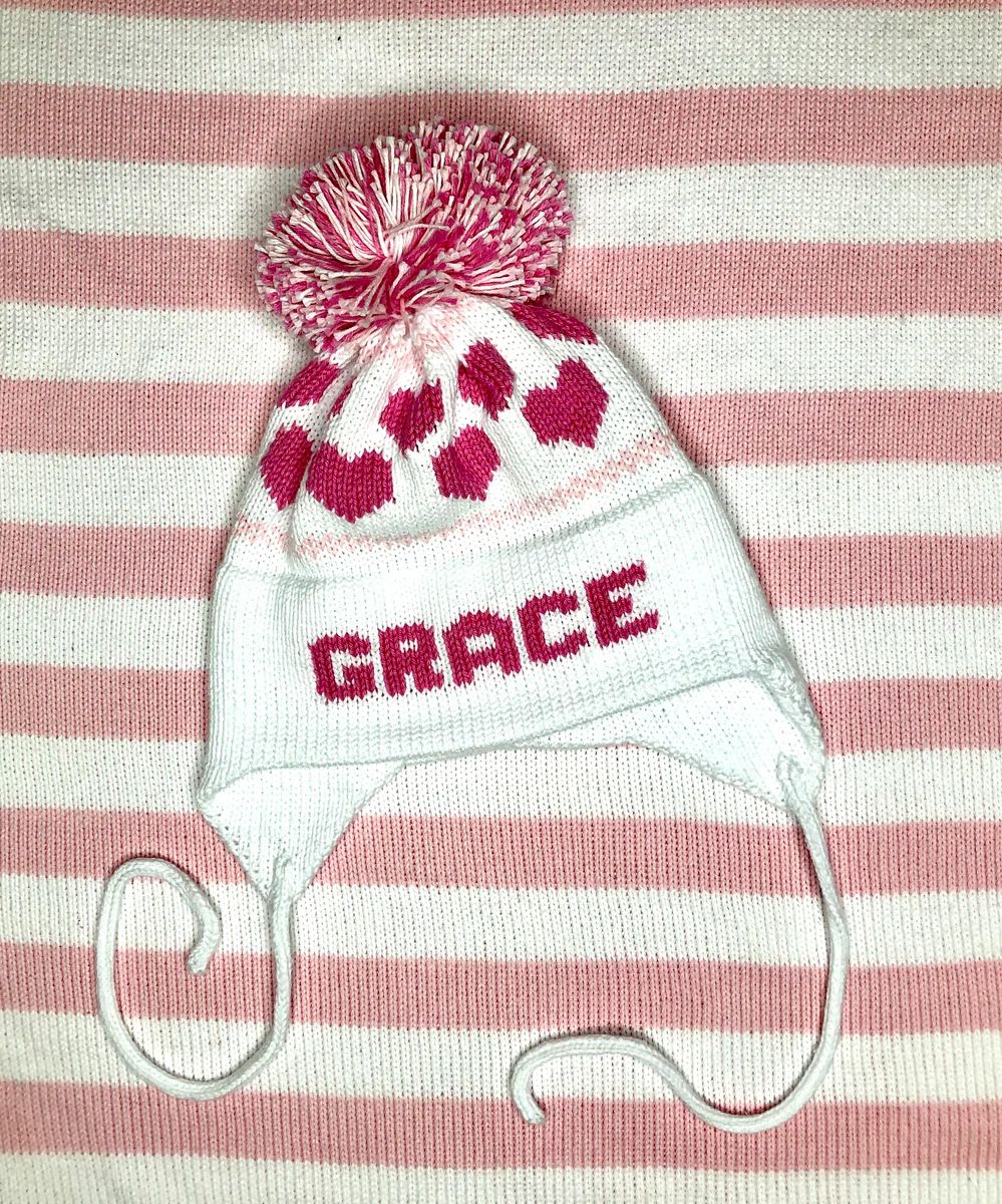 Custom Knit Heart Earflap Hat | Lovely Little Things Boutique