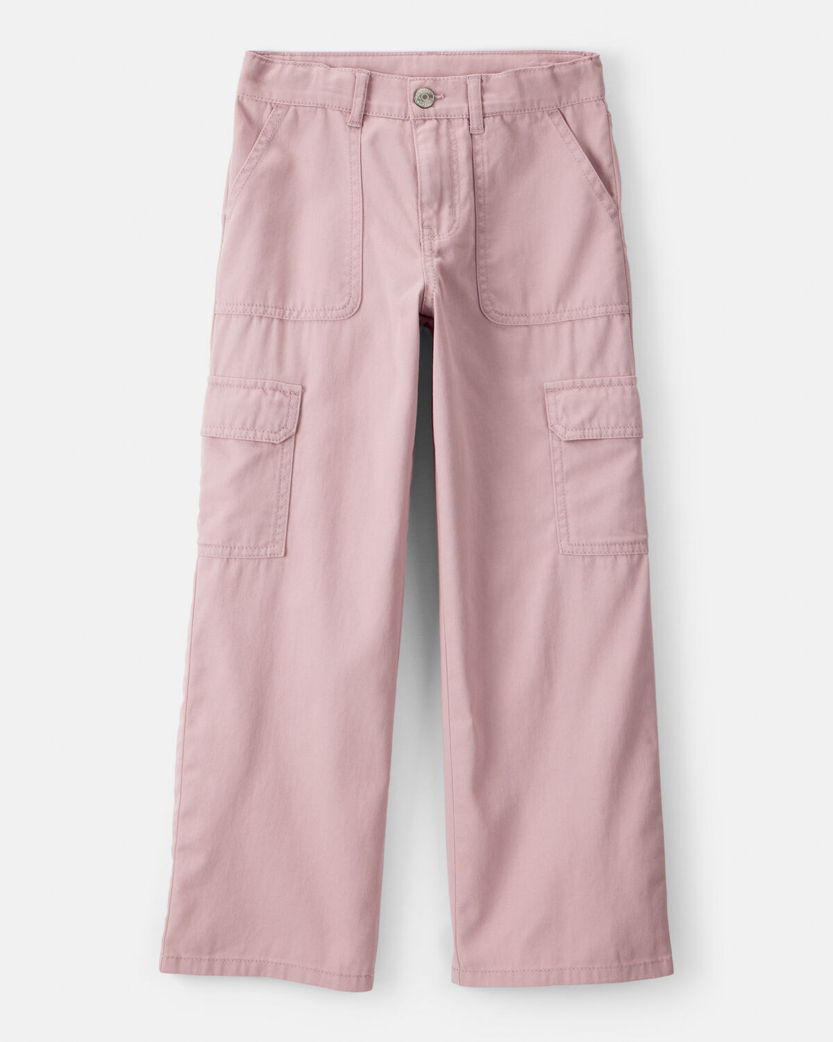 Girls Cotton Wide-Leg Pants - Pink | Carter's Inc