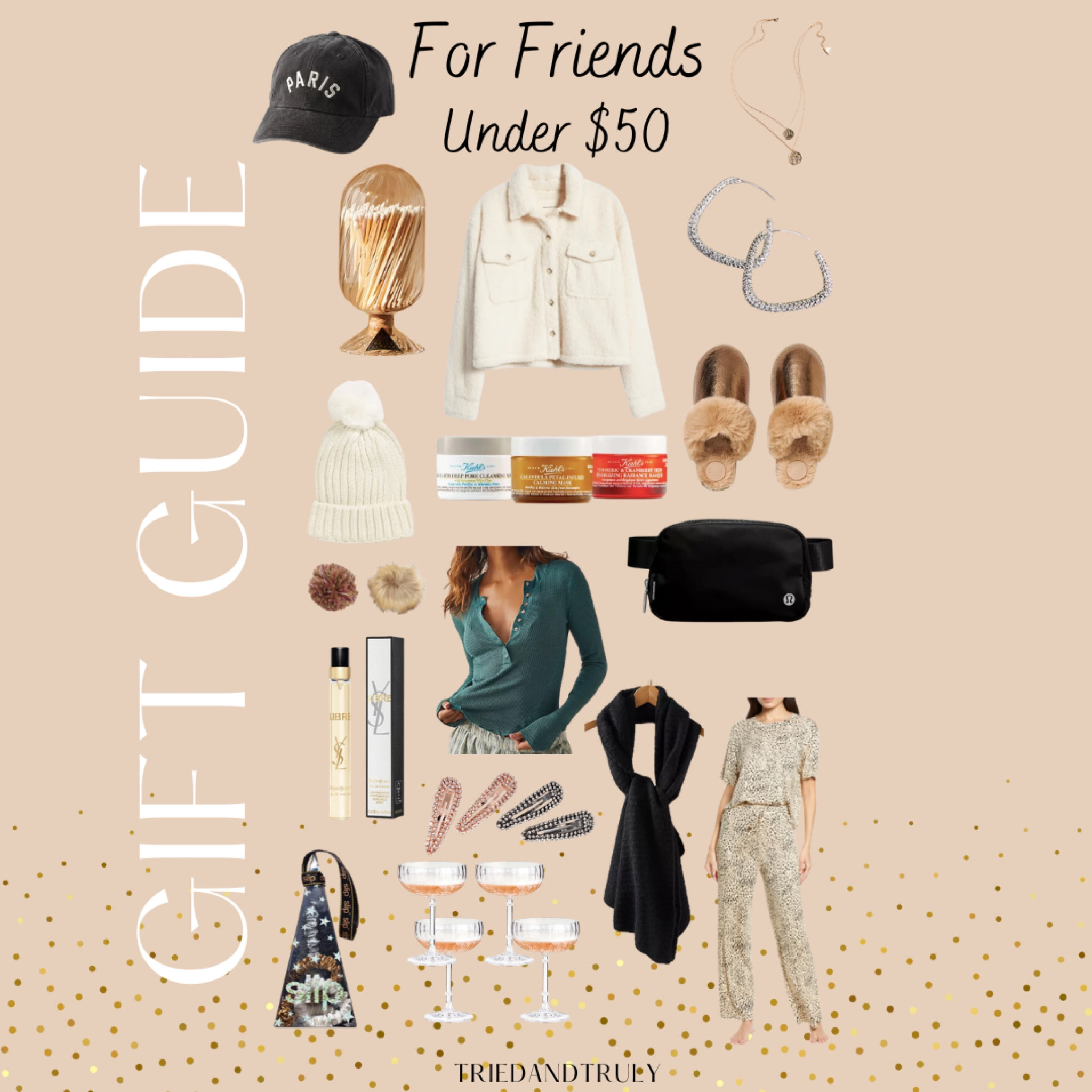 Holiday Gift Guide for friends - under $50

Gift ideas #giftguide #ltkgiftguide #ltkgift 

#LTKHoliday #LTKunder50 #LTKstyletip