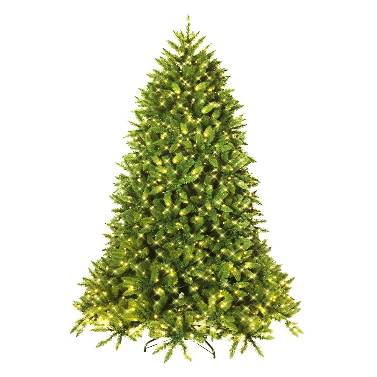 Costway 7.5ft Pre-lit PVC Christmas Fir Tree 8 Flash Mode | Target