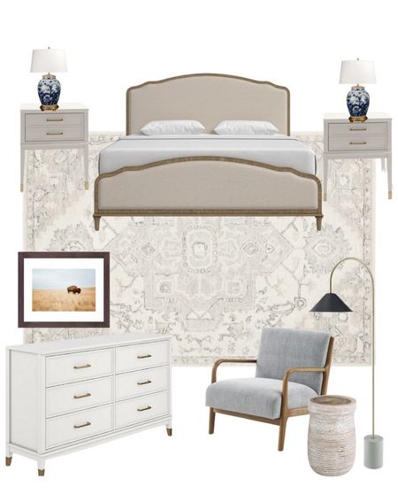 Master bedroom bed frame rug wayfair king bed 

#LTKhome