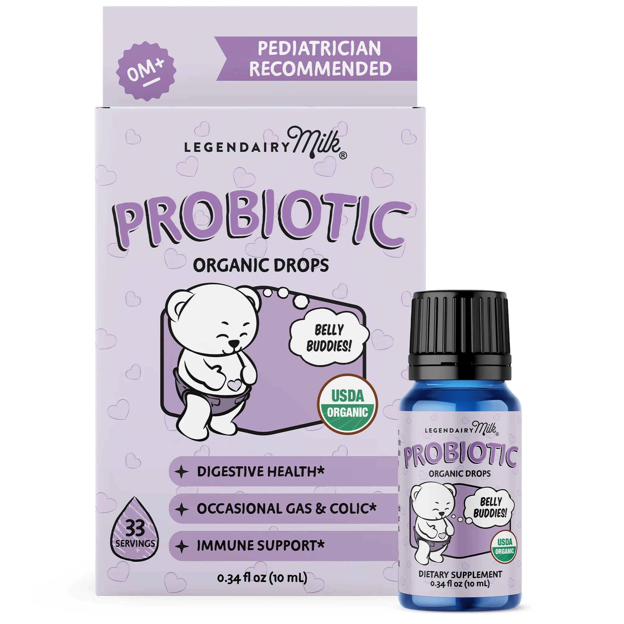Organic Probiotic Drops | Digestive Support for Baby | Legendairy Milk | Legendairy Milk