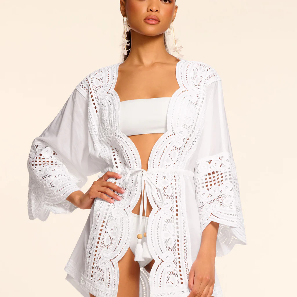 Leilanni Embroidered Coverup Mini Dress | Ramy Brook