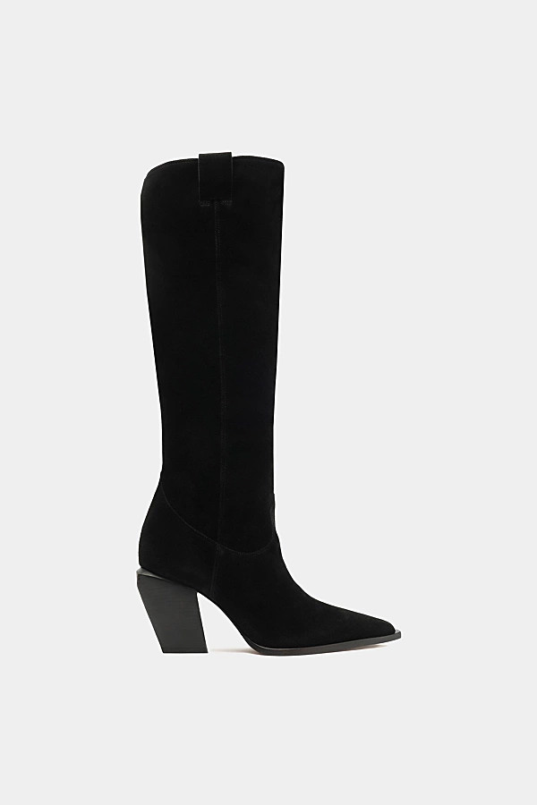 Schutz Maine Knee High Cowboy Boot in Black, Women's at Urban Outfitters | Urban Outfitters (US and RoW)