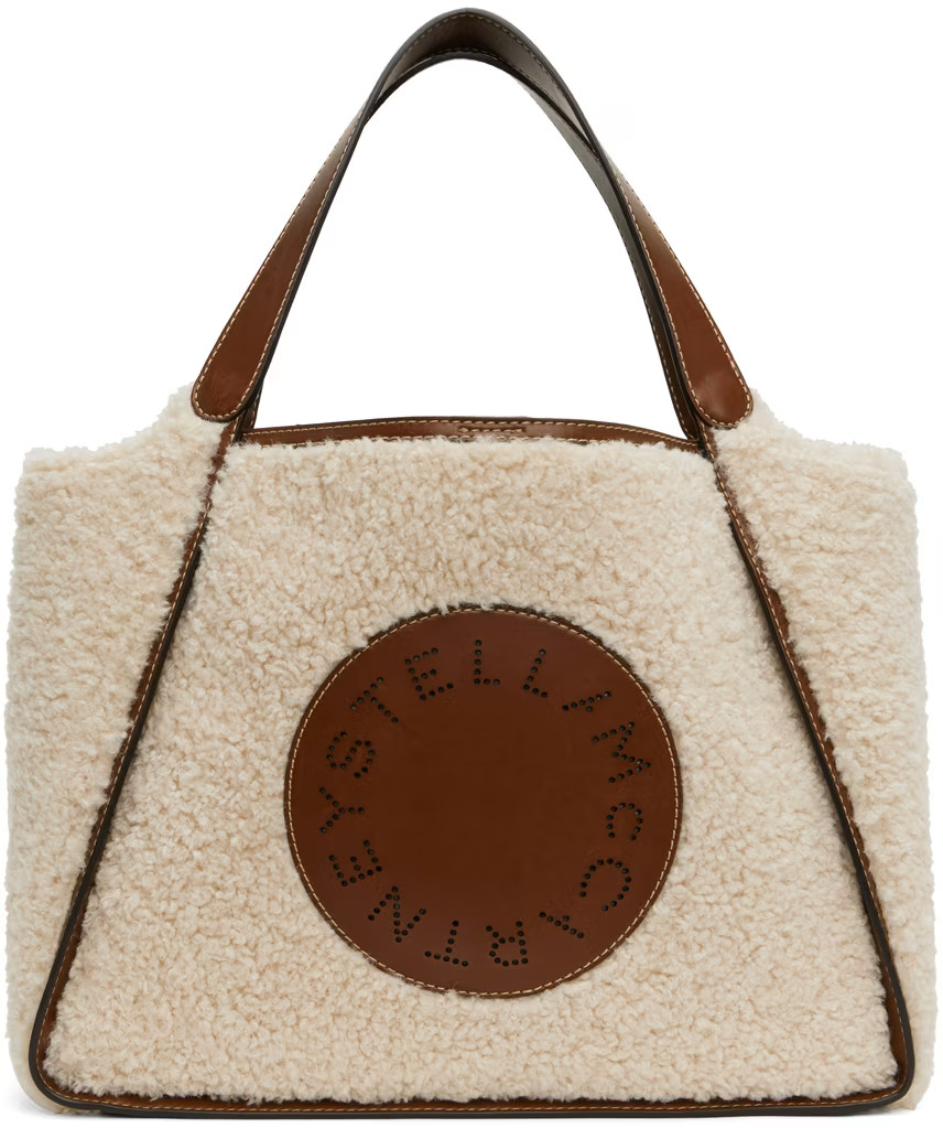 Stella McCartney - Beige Logo Teddy Tote | SSENSE