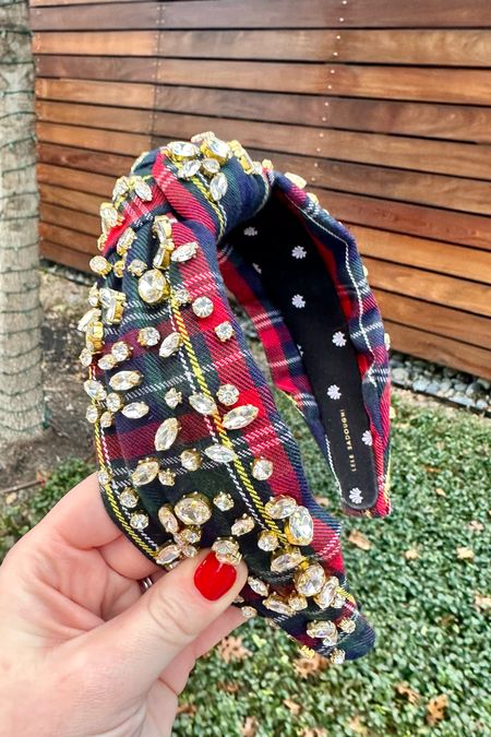 My most worn holiday accessory: my Lele sadoughi Holiday Tartan Crystal headband! Whether you’re running errands in leggings and a sweatshirt, headed to a work party, or cookie swap this will be perfect!

#LTKHoliday #LTKparties #LTKSeasonal