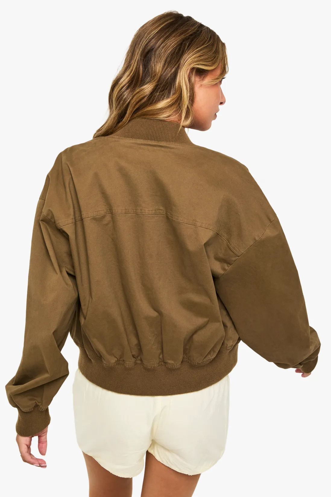 Collarless Bomber Jacket | boohoo (US & Canada)