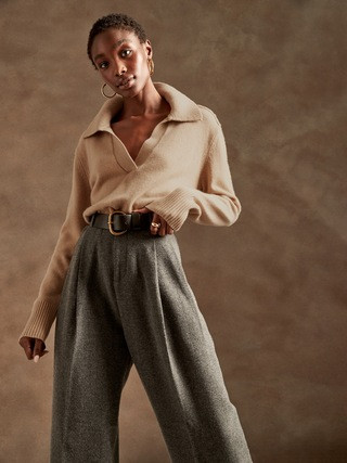 Luna Cashmere Sweater Polo | Banana Republic (US)