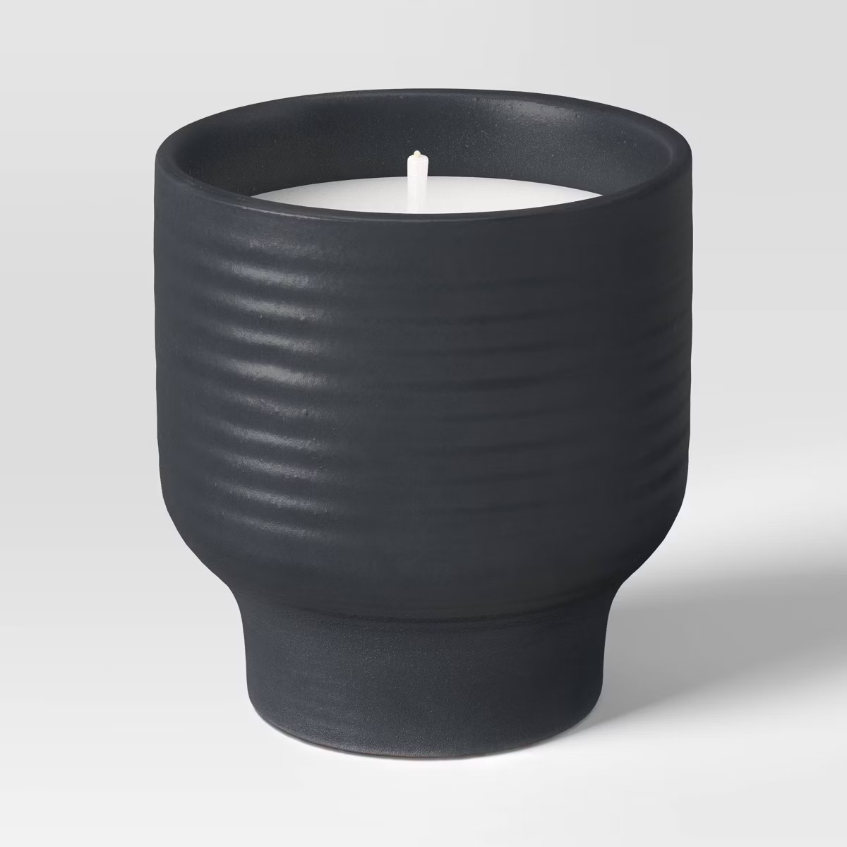Ceramic Citronella Cotton Wick Jar Candle Black 9oz - Threshold™ | Target