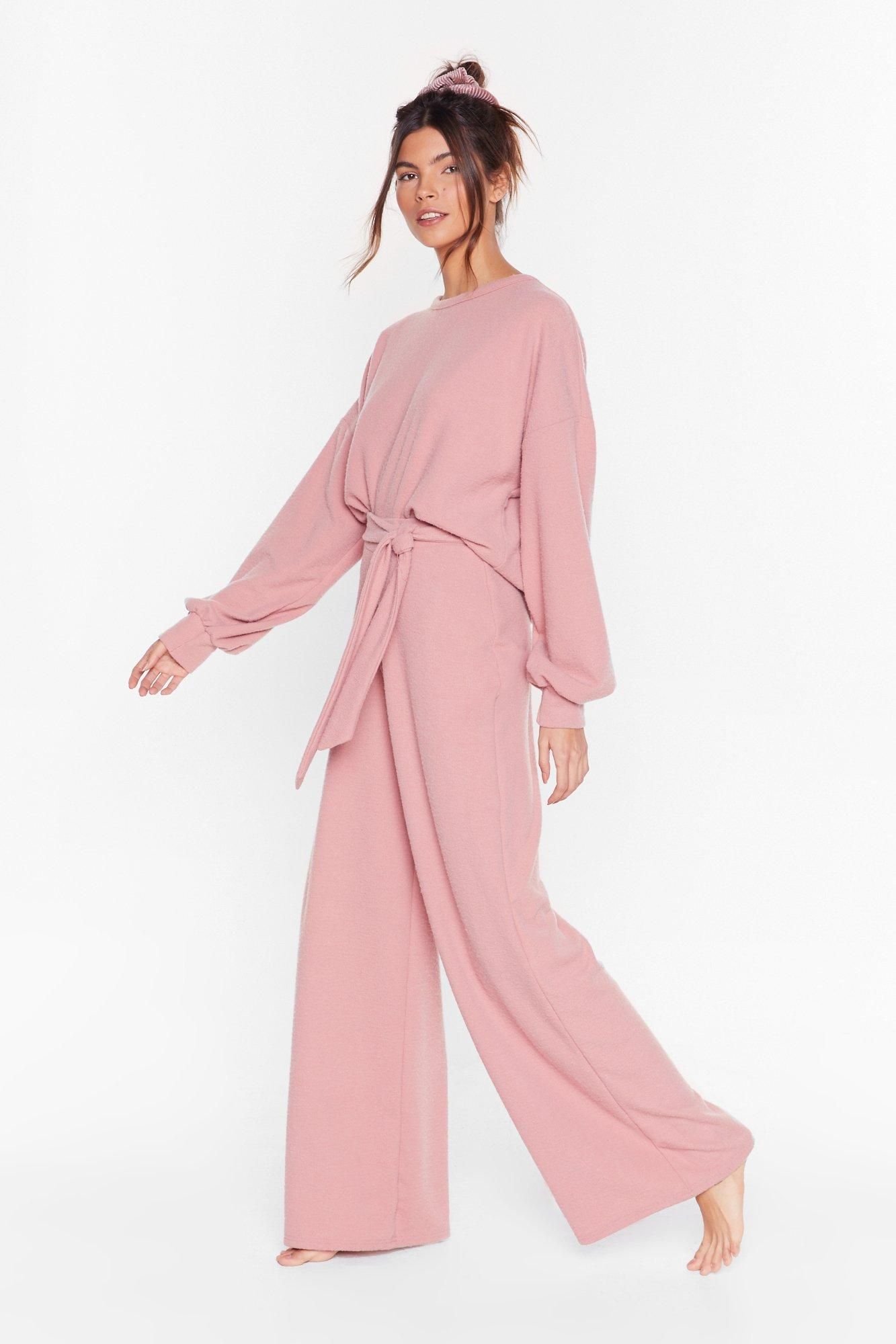 Recycled Back at It Again Wide-Leg Lounge Set | NastyGal (US & CA)
