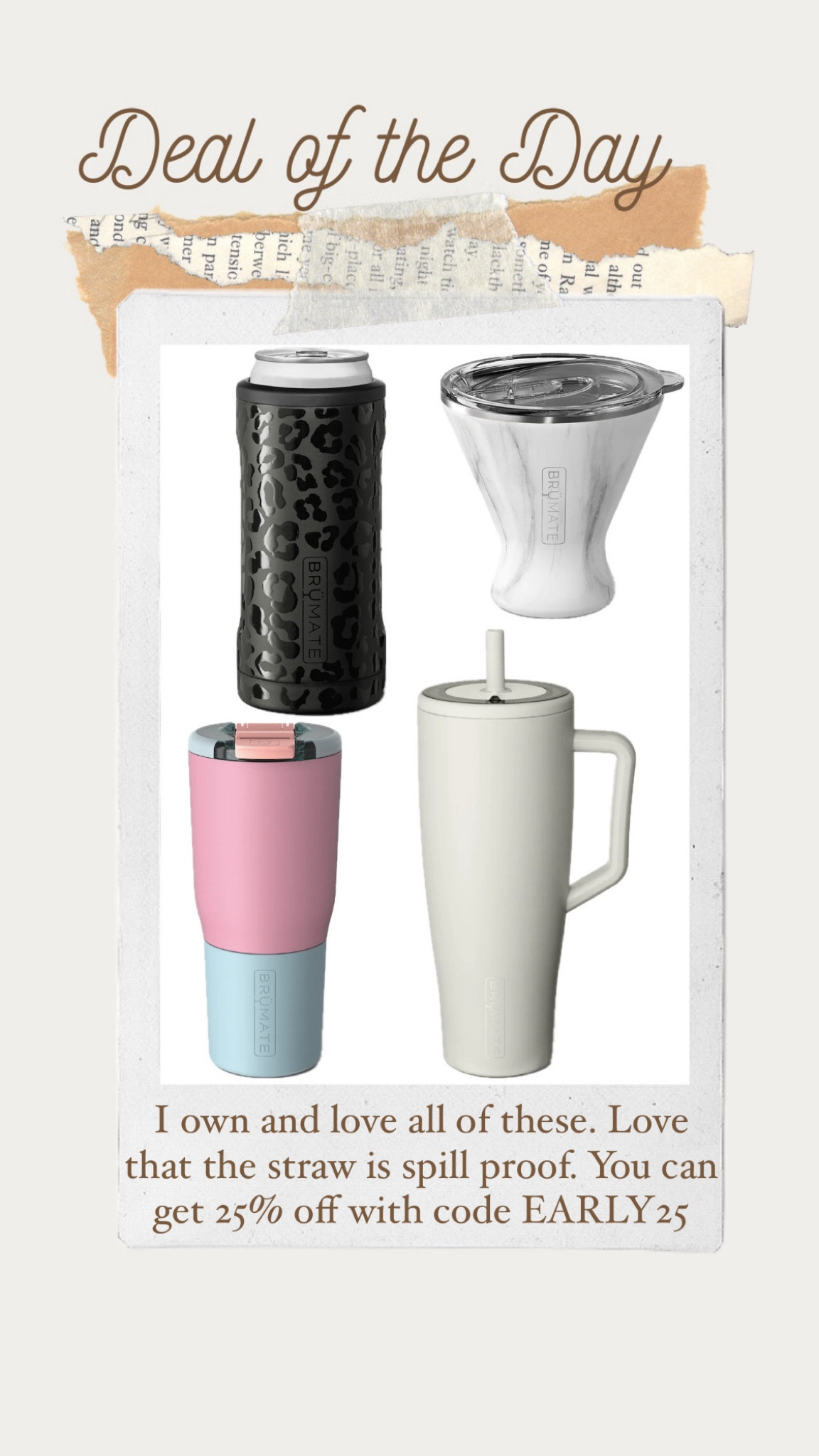 Brumate early Black Friday sale Use code EARLY25 for 25% off. Era 40oz spill proof tumbler Margtini glass 10oz martini tumbler coffee mug Hopsulator slim can coozie

#LTKFindsUnder50 #LTKSaleAlert #LTKGiftGuide