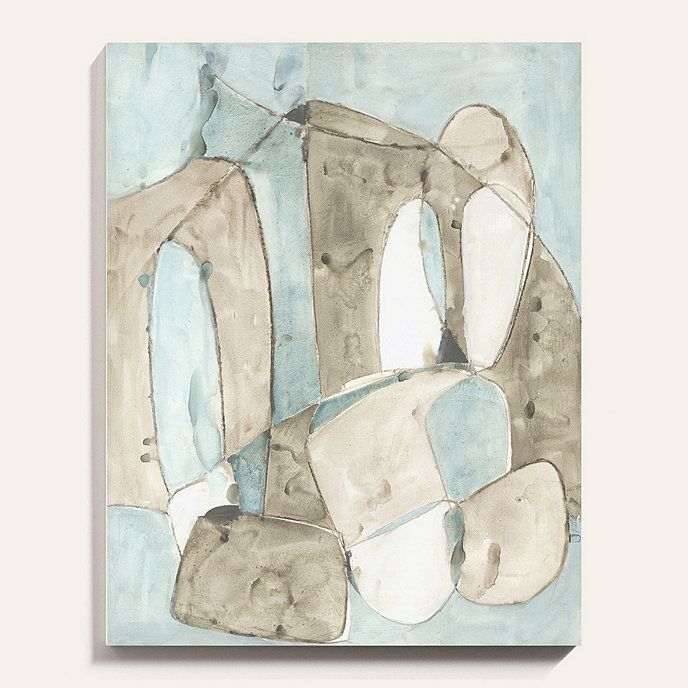 Forms and Balance Brown Abstract Wall Art Unframed Stretched Canvas Giclee Print | Ballard Designs, Inc.