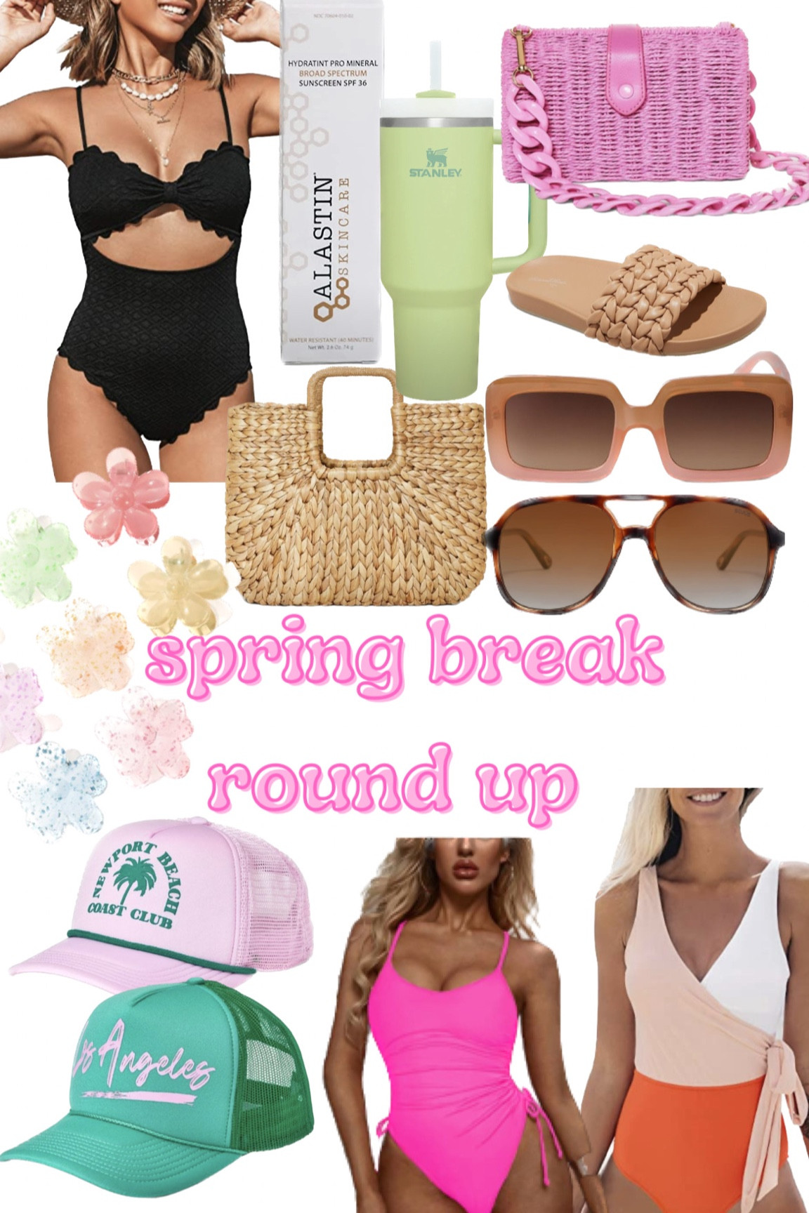 spring break roundup 🌴 some cuties + essentials for your upcoming vacation! 

#LTKtravel #LTKunder50 #LTKSeasonal