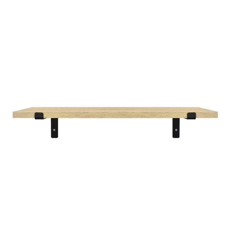 Wood Wall Shelf with Reversed L Bracket - Threshold™ | Target