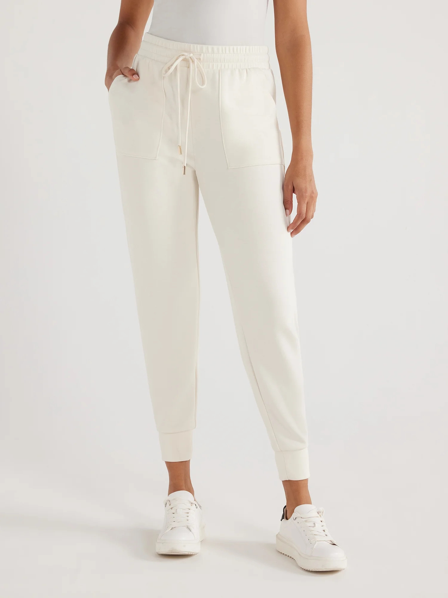 Scoop Women's Scuba Knit Pants with Pockets, Sizes XS-XXL | Walmart (US)