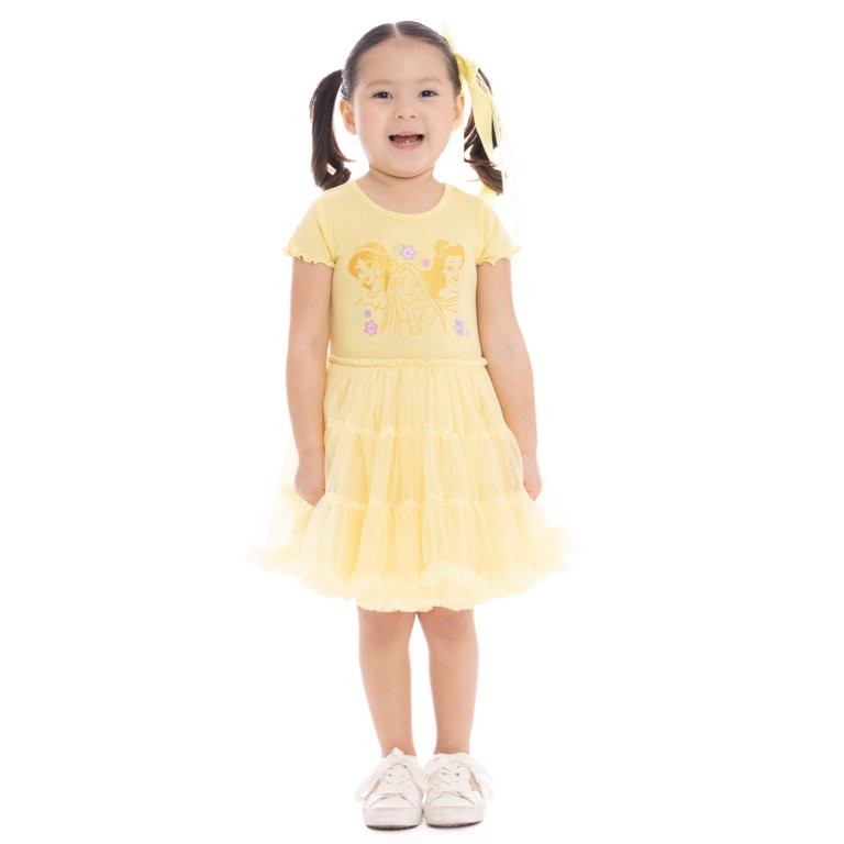 Disney Princess Toddler Girls Tiered Tutu Dress, Sizes 12M-5T - Walmart.com | Walmart (US)