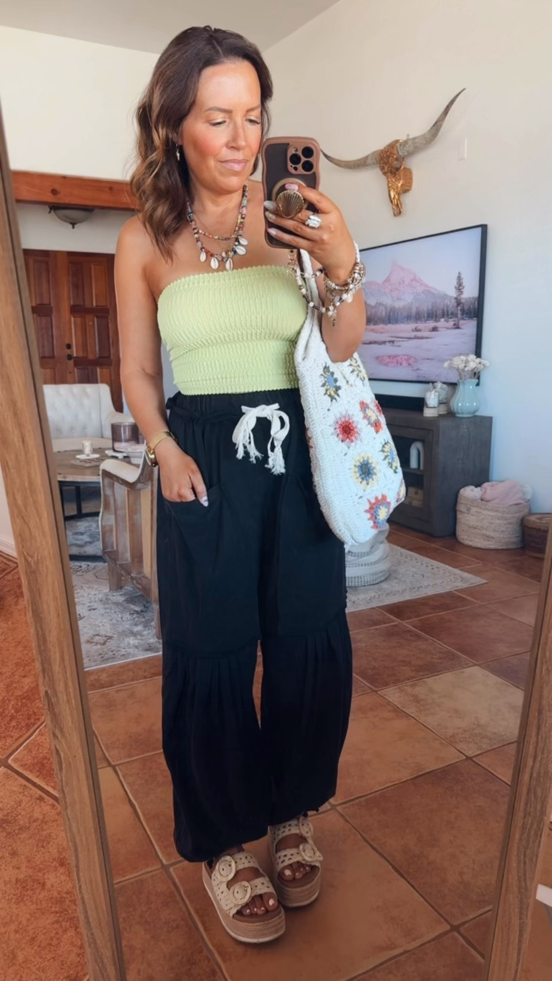 This outfit is totally giving free people, but at a much more affordable price point! ￼
XS in pants//M in top

#LTKootd #LTKgrwm #LTKOver40