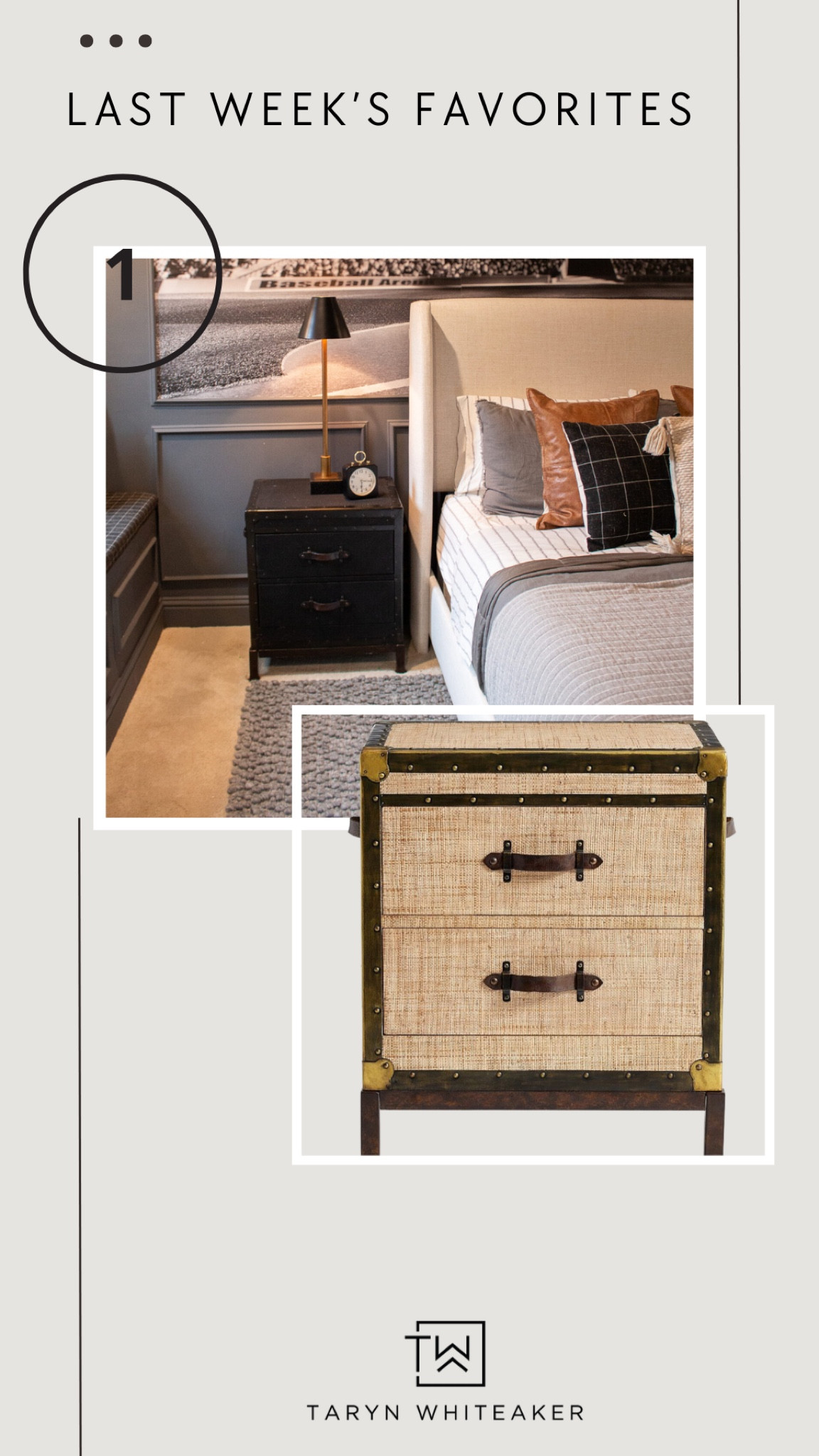 Pottery barn trunk night stand ! 

#LTKHome
