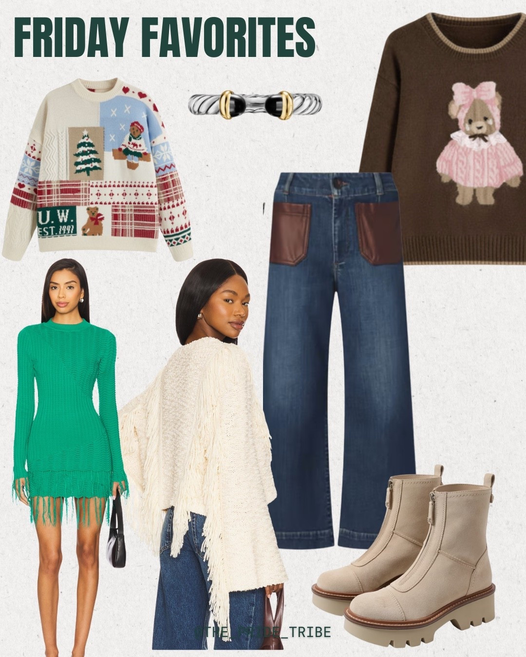 Friday Favorites 💚🎄
Sweaters. Winter vacation. Christmas. oOTN. Comfy. Cozy. Casual. Winter boots on SALE. BFS  

#LTKHoliday #LTKTravel #LTKCyberWeek