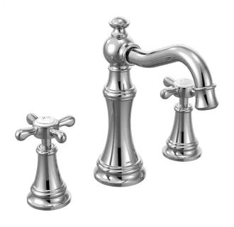 Moen Weymouth Double Handle Widespread Bathroom Faucet - Pop-Up Drain IncludedModel: TS42114NL | Build.com, Inc.