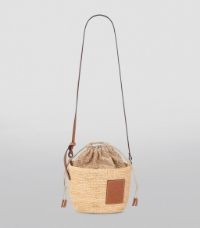 LOEWE Natural/tan Anagram Pochette Basket Bag | Harrods UK | Harrods