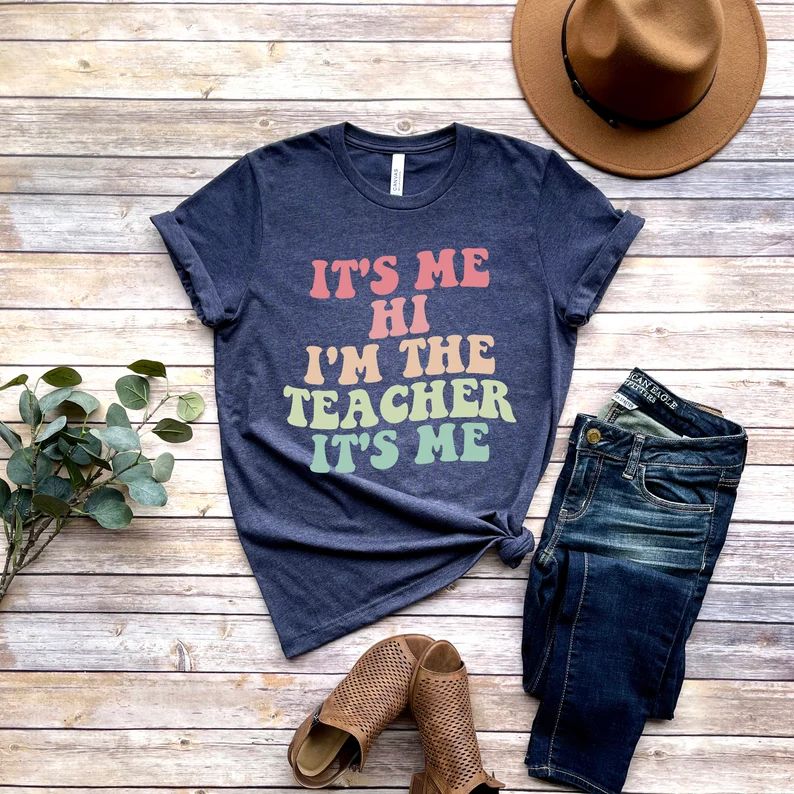 Matching Teacher Shirts, Teacher Shirt | Kindergarten Teacher Shirt | Teacher Gift | It's Me Hi I... | Etsy (CAD)