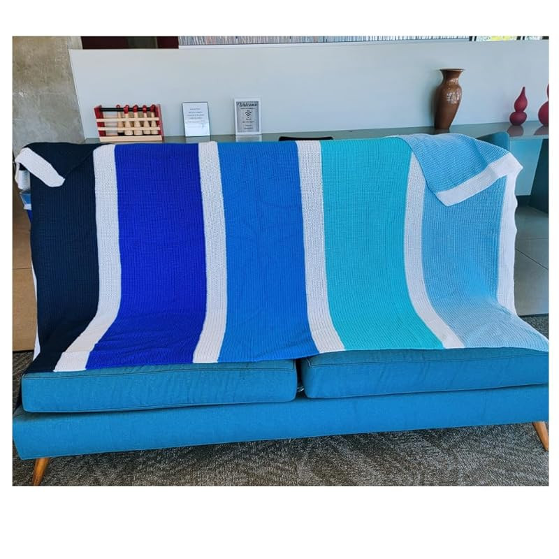 Handmade Crochet Blanket, Crochet Throw, Perfect for couch or bed, Large hamdmade crochet blanket... | Amazon (US)