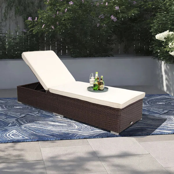 Outdoor Wicker Chaise Lounge | Wayfair North America