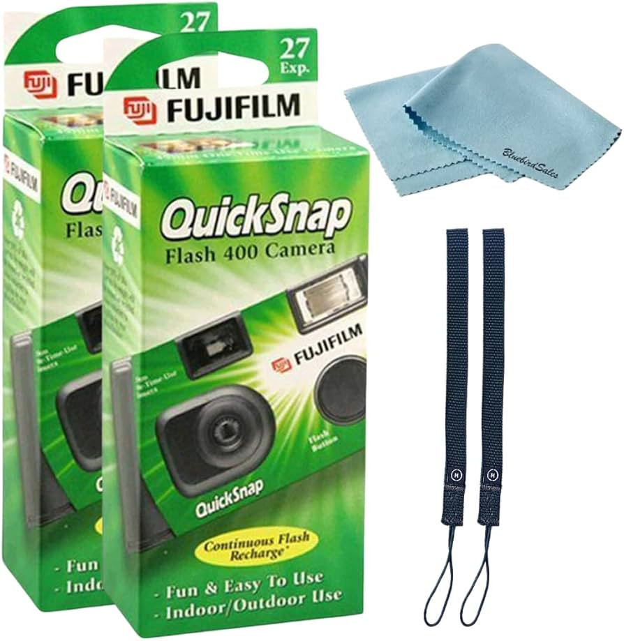 Câmera descartável Fujifilm QuickSnap Flash 400 de 35 mm • 1 pacote • Alça de mão • Ál... | Amazon (BR)