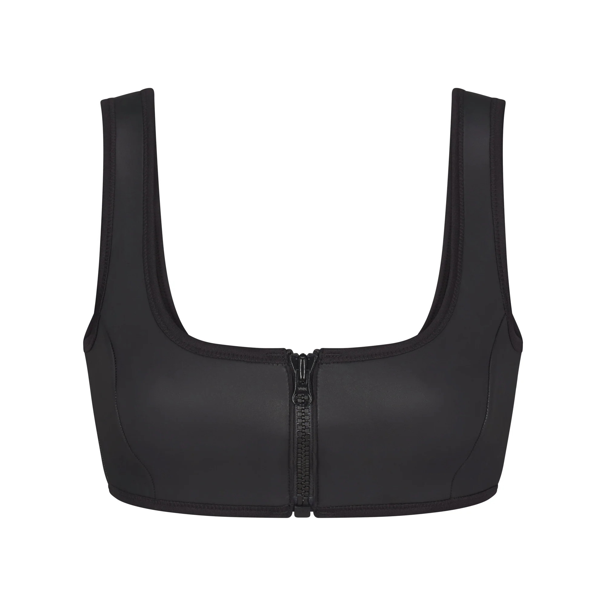 RUBBERIZED SCUBA SWIM SCOOP NECK BIKINI TOP | SKIMS (US)