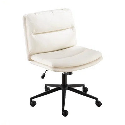 Adjustable Swivel Criss-Cross Chair, Wide Seat Office Chair | Wayfair North America
